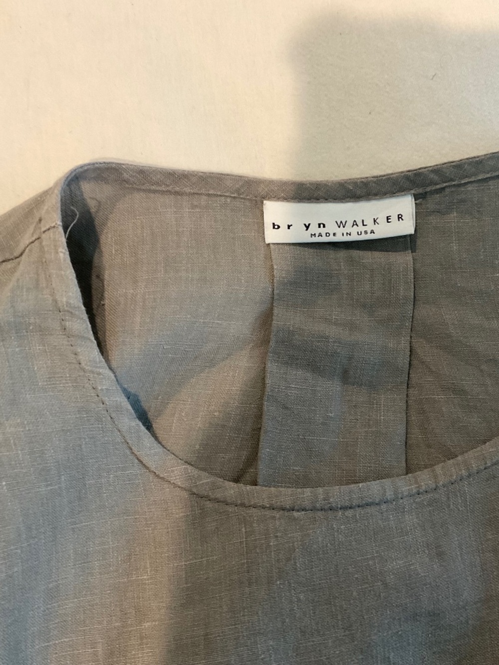 Taupe linen blouse by Bryn Walker size small